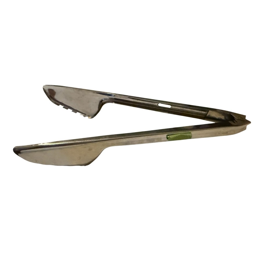 Vintage MCM Foley Locking 9" Salad Tongs Does Not Lock Green